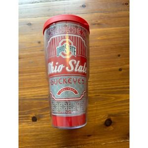 TERVIS Tumbler 24oz w/Lid, Ohio State Buckeyes. Columbus Team Football Logo Red
